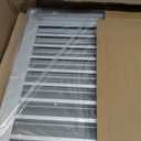 Byson 12" x 12" Aluminum Gable Vent - Anodized Aluminum Louvered Vent - Weatherproof Louver Air Vent Grille with Steel Mesh - HVAC, Attic, Container and Shed Vent