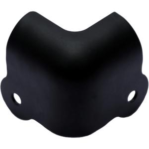 TCH Hardware 8 Pack Steel Corner Protector - 2 Leg Black Cabinet Amplifier Speaker