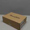 VenusCelia Women's Easy Going Strap Pump Kitten Heel Shoe (Size 8.5, Black)