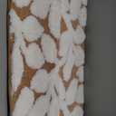 DEXI Bathroom Rugs Non Slip, 16x24 Washable Microfiber Bath Mat Quick Dry, Absorbent Ultra Soft Leaf Plant Bathmat for Shower Floor Tub Sink, Brown