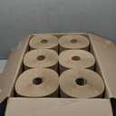 AmazonCommercial 1-Ply Kraft 7.9' Hard Roll Paper Towels (SOFI-011) Bulk for Business |Made from 100% Recyclable Material |Compatible with Universal Dispensers|800 feet per Roll (6 Rolls)