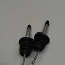 2PCS Stainless Steel Pourers, Speed Liquor Bottle Pourer, Olive Oil and Vinegar Tapered Stopper Spout, Suitable for About 3/4" Bottle Mouth, Olive Oil Spout with Sealed Dust Caps