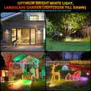 Solar Outdoor Lights,40 LEDs Color Changing RGB Solar Landscape Path Lights,USB & Solar Powered Multicoloured Spotlights,14 Colors Auto Cycling Spotlights for Yard,Garden,2 Pack