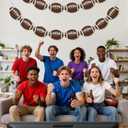 OHOME Football Party Decorations for Super Game Bowl 2026 - Game Day Banner | Football Party Decorations Supplies Favors Indoor Outdoor - Birthday Hanging Backdrop Sports Theme Decor for Wall Home (Brown)