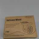 1 Pair Luggage Suitcase Wheels, Trunk Wheels, Luggage Wheel Spare Part Universal Wheel Replacement Luggage Suitcase Wheels for Luggage Suitcase Trolley, Mute Double Row Wheels (Default)