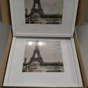 12x12 White Picture Frame set of 3, Made of Real Glass and Wooden Square Photo frame - Displays Picture 8x8 With Mat or 12 x 12 Without Mat, Desktop & Wall Collage Photo Frame, White 
