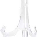 uxcell 2pcs 9.8" Acrylic Easel Stand, Folding Display Plate Holder Clear for Decorative Picture Frame