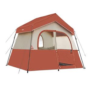 HIKERGARDEN 6 Person Camping Tent - Portable Family Cabin Tent for Camp, Windproof Fabric Camp Tent Outdoor for Hiking, Backpacking, Traveling