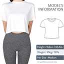 MAX ALLIE Women's Ultra Soft Cropped T Shirt Crew Neck Tees Casual Loose Fit Basic Lightweight (XX-Large, White/Camo/Pink)