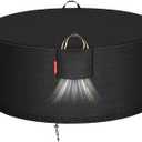 [2025 Upgraded 900D Fabric] Fire Pit Cover Round 41-44 Inch Heavy Duty 900D Strong Tear-Resistant, UV Resistant, Waterproof, Fading Resistant Firepit Covers Round for Outdoor Fire Pit