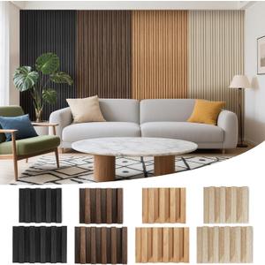 Samples 8 Pack 6" x 6" WPC Slat Wall Panels High Grille