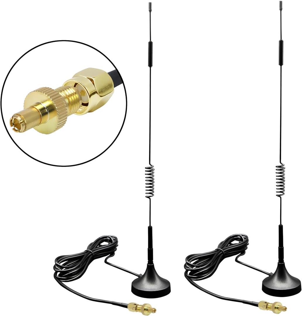 5G Antenna External Antenna for T Mobile 5G Home Internet, Netgear Nighthawk M7 Pro /M6 Pro/M5/M1, Jetpack MiFi 8800L Hotspot Router - 2 Pack (5G Antennas SMA + TS9 Adapters)