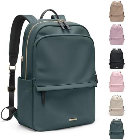 GOLF SUPAGS Women Laptop Backpack Casual Daypack for Work Travel College Backpack Purse Fits 14 Inch Notebook (Atrovirens)