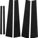 Side Door Window Cover Trim, Glossy Black Pillar Posts Decal Sticker (Accord Sedan 9th Gen 2013-2017)
