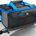 YVLEEN Paddle Board Cooler, Upgraded Waterproof Hard Bottom, SUP Cooler Durable PVC Material Paddle Board Deck Bag with Mesh Front Pocket, Super Capacity for paddleboards and Kayaking Accessories (Sapphire)