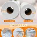 PLANTIONAL Lightweight White Iron-On Non-Woven Fusible Interfacing: 11.6" x 30yd Lightweight Non-Woven Interfacing Iron On Polyester Single-Sided Interfacing for DIY Crafts Supplies