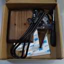 2-Pack Rustic Wood Wall Hooks - Wall Mounted or Adhesive Coat Rack for Bathroom Towels Robes - Farmhouse Modern Decorative Entryway Hangers for Hats Keys Purses Bags, Brown