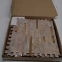 KASARO Peel and Stick Marble Tiles, Self-Adhesive Aluminum Wall Tile Stick on Bathroom, Fireplace, RV, Marble Beige with Vintage Golden Embellished Stripes, 10-Sheet