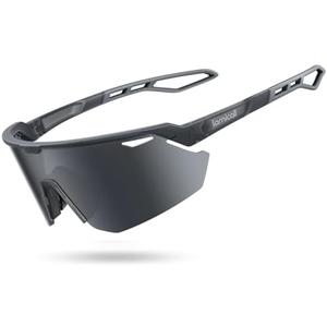 Lamicall 24g Polarized Sports Sunglasses for Men Women - UV400 Protection Sun Glasses Gifts for Running Cycling Baseball