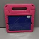 LTROP Kids Case for iPad 9th/ 8th/ 7th Generation (2021/2020/ 2019), iPad 10.2 Case with Built-in Screen Protector, Shockproof Handle Stand for iPad 9 8 7 Generation 10.2 Inch - Hot Pink