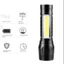 2 x LED Flashlights, High Powered 10000 Lumens Super Bright Mini Pocket Flashlight, Rechargeable, Zoomable Waterproof Flash Lights for Emergency, Outdoor, Home, Camping, Hiking (Car511)