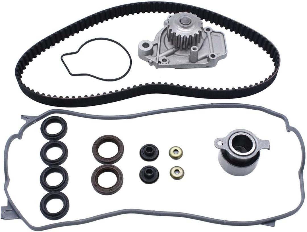 1 Set SHLPDFM Timing Belt Water Pump Kit 14400-PM3-004 TS26143 Fits for 1988-1995 Honda Civic 1.5L SOHC D15B D15B2, D15B7, D15B6, D15B8