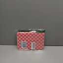 for iPad A16 Case - for iPad 10th Generation Case 10.9 Inch Women Girls Cute Girly Teens Kids Pretty Checkered Unique Aesthetic Rotating Stand Folio Tablet Cover for Apple 10/11 2025 (HotPink Plaid)