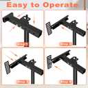 2 Pack Adjustable Headboard Brackets, Universal Headboard Brackets for Metal Bed Frame Adjustable Headboard Attachment Kit with Footboard Extension Fit Twin Full Queen King