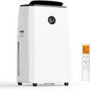 14000BTU Portable Air Conditioners with Remote Control, Dehumidifier & Fan Mode, Floor Stand up Cooling Portable AC Unit for Large Room up to 700 sq.ft, Sleep,Timer & Auto Swing Function