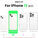 ORNARTO Shockproof Liquid Silicone Designed for iPhone 13 Case Gel Rubber Anti-Shock Cover Case Drop Protection 6.1inch-Cactus