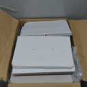 Furnulem 5 Drawer White Dressers for Bedroom 2 Tier Shelf Storage Small Fabric Dresser for Closet Sturdy Metal Frame Modern Style Storage Cabinets Organization Units for Hallway Rooms