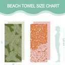 Eunzel 2 Pack Microfiber Beach Towel, Quick Dry Travel Towel Large Sand Free Towel for Beach, Camping, Swim Pool, Gym, Sports& Yoga 71"x32", Palm