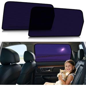 ZATOOTO Honda CRV Sun Shade 2017-2022, UV Protection & Anti-Glare | Semi-permeable Static Cling, Bluish-Purple Film | Block Harsh Sunlight | For Baby | Rear Window Sun Shade with Storage Bag