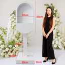 Audio Guest Book Stand Phone Booth for Wedding Party Leave a Message Video Phone Wedding Decoration Telephone Booth Box Audio Guestbook Stand White Recording Table