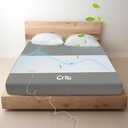 Betollo Grounding Sheet,Grounding Mat,Organic Fitted Grounded Sheet with High Thread Count, Double Composite Fabrics,95% Organic Cotton and 5% Pure Silver Fiber (White, 27"*52")