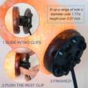 Venforze Himalayan Salt Lamp Cord Replacement with Dimmer Switch and E12 Halogen Salt Lamp Bulbs(6-Pack), 5 Feet Salt Lamps Cords with Base Assembly