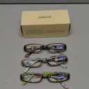 Gaoye 4-Pack Readers for Women, Blue Light Blocking Reading Glasses, Stylish Reading Glasses for Women in 4 Patterns (+3.50)