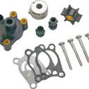 Boat Marine 396644 Water Pump Impeller Kit for Johnson Evinrude 4 4.5 5 6 8 HP Outboard Engines Replace 0396644 18-4529