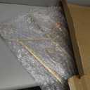 Deco 79 Metal Scroll Large Free Standing Adjustable Display Stand Easel with Chain Support, 22" x 21" x 46", Gold