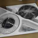 Ceiling Fans with Lights, 42 inch Ceiling Fans with Lights and Remote, Dimmable, Noiseless, Low Profile Ceiling Fan with Light for Bedroom, Indoor and Outdoor Use(Black)