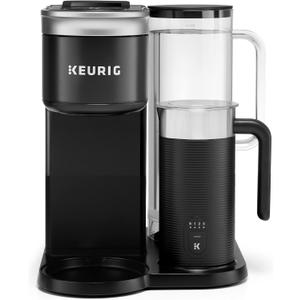 Keurig K-Caf SMART Single Serve Coffee Maker with WiFi Compatibility, Latte and Cappuccino Machine with Built-In Frother, 6 Brew Sizes, Black