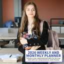 3 x 2026 Planner - 2026 Planner Weekly and Monthly, Jan.2026 - Dec.2026, 6.3" x 8.4", Planner 2026 Weekly Monthly Planner with Green Tabs, Twin-wire Binding, Back Pocket