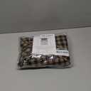 VHC Brands, Black Check, Cotton, 36x36x18, Prairie Scalloped Swag, Set of 2, Black