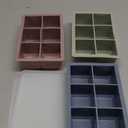 Silicone Ice Cube Trays 3 Pack - Large Size Silicone Ice Cube Molds with Leak Proof Removable Lid Square Ice Cube Tray And BPA Free for Cocktail,Whiskey, Stackable Flexible Ice (Blue Pink Green)
