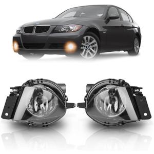 Fog Lights Lamps for BMW 3 Series (323i 325i 325xi 328i xdrive 330xi 335d 335i 328xi 335xi 330i Sedan E90 / Wagon E91), (w/o Sport Package) 2006 2007 2008 2009, 1 Pair (Smoke)