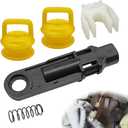 14104 15276979 52855956AG Transmission Shifter Linkage Cable Kit 5 Pcs Shift Lever Cable Link Bushing Repair Kit Fit for Chevy Silverado 1500 2500 3500 Buick Cadillac GMC JP RAM Dodge Jeep 2004-2020