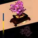 LED Light Kit for Lego Bonsai Tree 10281 Set, Compatible with Lego 10281 Building Blocks Model(Not Include Blocks Set)(Pink)