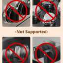 Stove Knob Safety Covers - 5 Pack Heat Resistant Oven Knob Covers for Child Safety with 3M Strong Adhesive, Gas Stove Knob Covers with Dual-Button Locks & Visual Design, Black