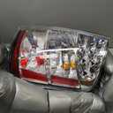 TRQ Rear Tail Lights Set TO2818136 TO2819136 Compatible with 2006-2009 Toyota Prius