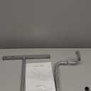 Lyromix Heavy Duty Plastic Trampoline Slide with Support Frame for 8-16FT, Outdoor Plastic Slide for Trampoline, Adjustable Safer Trampoline Ladder for Kids 6+, 220 LBs Capacity, Blue